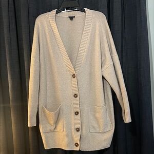 Torrid Beige Button-Up Cardigan